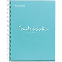 MIQUELRIUS - Cuaderno Notebook Emotions - 1 franja de color- A4- 80 Hojas con rayado horizontal 7mm- Papel 90g- 4…